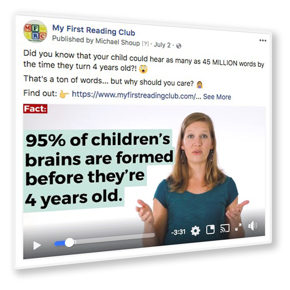 marketing video for reading club